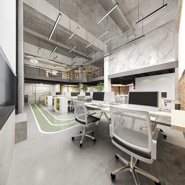 Office workspace interior modern design