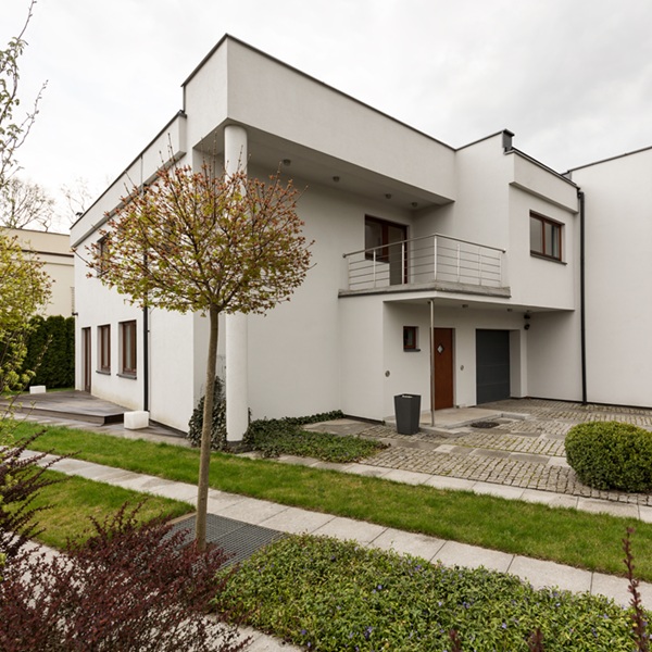 Suburban house exterior residential neighborhood